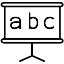 blackboard line Icon