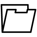 blank folder line Icon