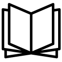 blank open book line Icon