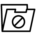 block folder line Icon