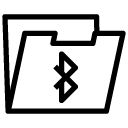 bluetooth folder line Icon