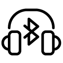 bluetooth headphone line Icon