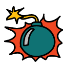 bomb Doodle Icon