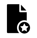 bookmark document glyph Icon