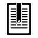 bookmark_4 glyph Icon