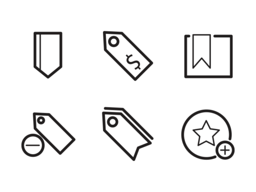 bookmarks-and-tags-line-icons