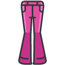 bootleg pants Filled Outline Icon