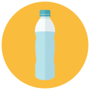 bottle Flat Round Icon