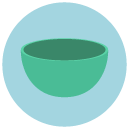 bowl Flat Round Icon