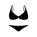 bra panties glyph Icon