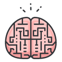 brain Filled Outline Icon