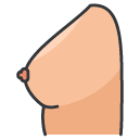 breast Filled Outline Icon