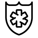 britisch medical security line Icon