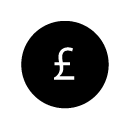 british pound glyph Icon