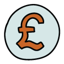 british pounds Doodle Icons