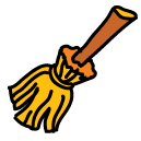 broomstick Doodle Icon