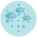 bubbles Flat Round Icon