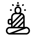 buddha line Icon