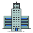 building Filled Outline Icon