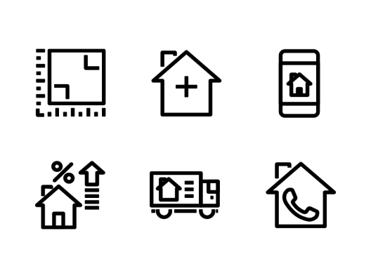 buildings-and-property-line-icons