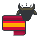 bull fight Filled Outline Icon