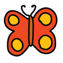 butterfly Doodle Icons