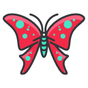 butterfly Filled Outline Icon