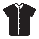 button-up shirt glyph Icon