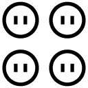 buttons line Icon