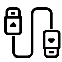 cable connect_1 line Icon