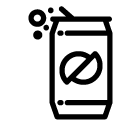 caffeinated drink line Icon