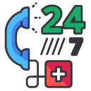 call center Filled Outline Icon