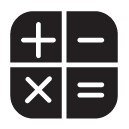 calculate glyph Icon