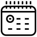 calendar appointment line Icon