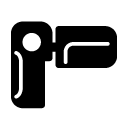 camcorder glyph Icon