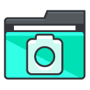 camera Filled Outline Icon