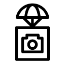 camera airdrop line Icon