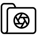 camera folder line Icon copy