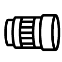 camera lens line Icon