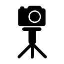 camera stand glyph Icon