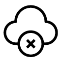 cancel cloud line Icon