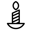 candle stripes line Icon