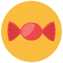 candy Flat Round Icon