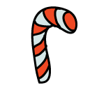 candy cane Doodle Icon