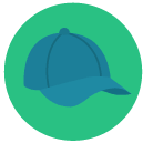 cap Flat Round Icon