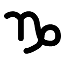 capricorn glyph Icon