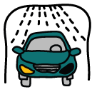 car wash Doodle Icon