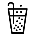 carbonated drink line Icon