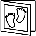 card footprint line Icon
