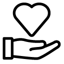 care heart line Icon